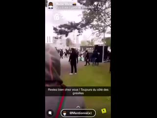 Another crazy video from the gang war going on between arab and chechens in the french city of #dijon