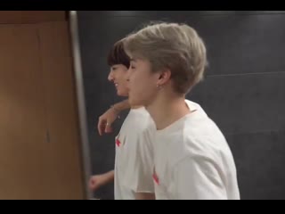 Kook and joon imitating the way jimin says make some noise’ and jimin just laughing and clinging to jk cute