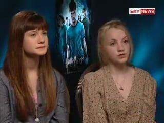 Evanna lynch, bonnie wright, matt lewis, katie loong (interview)