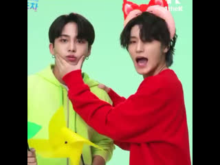 San squishing jongho’s cheeks (2019)