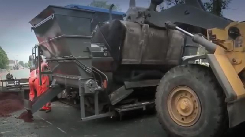 Как в голландии кладут асфальт