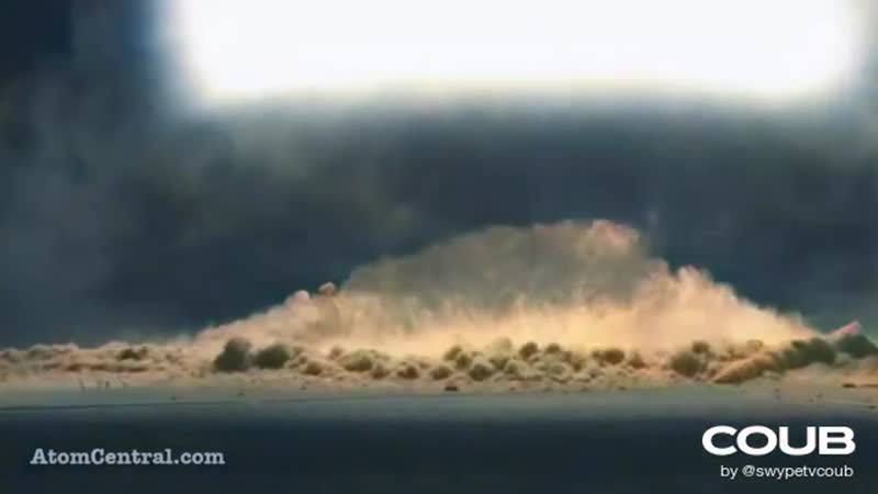 Atomic porn cannon test with shockwave in 1953