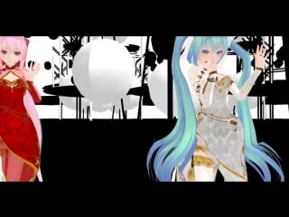 【mmd】kiss me aishiteru (愛してる)【tda miku + tda luka】