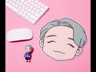 귀여운 건 크게💜 늘 곁에 두고 보고 싶은 귀여움! bts캐릭터의 얼굴을 가득 담은 마우스패드를 bts pop up house of bts에서 만나보세요! #bts popup #house of bts