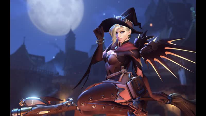 Overwatch halloween porn witch mercy skin unused voice lines