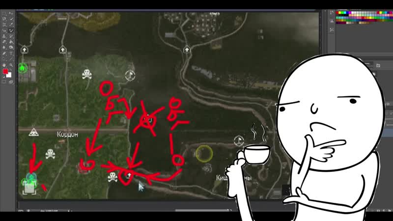 [overbro] сталкрафт посткардонье (кишка зоны )