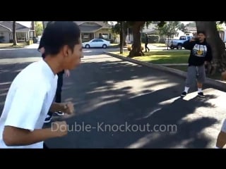 Боксёр в уличной драке