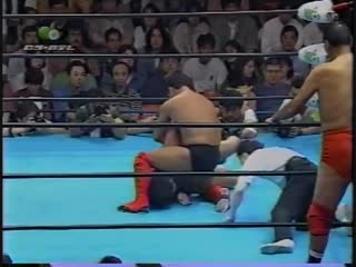 Daisuke ikeda/giant baba/rusher kimura vs haruka eigen/masanobu fuchi/masao inoue