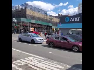 Naked man gets into fight in broad