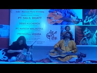 Pt salil bhatt with denis kucherov on tabla