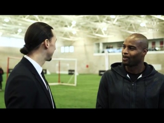 Ibrahimovic meets ex nfl star umenyiora