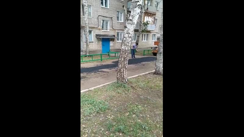 Мелеуз, у нашего дома 34, 32 микрорайона отремонтировали дорогу