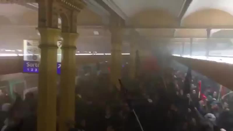 French rail workers clashed with riot police and occupied paris major gare de lyon