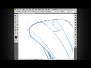 2 placing our sketch into illustrator and beginning the silhouette