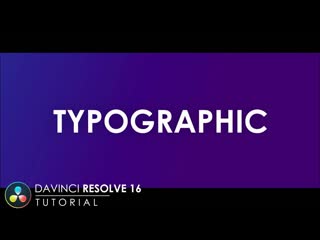 Davinci resolve 16 tutorial typographic intro text animation