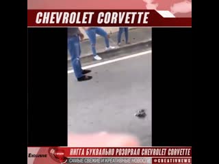 Нигга буквально розорвал chevrolet corvette mp4