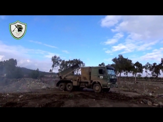 #syria fsa southern front was supplied w/ a brand new chinese howo 6x4 mounted 122mm mrls