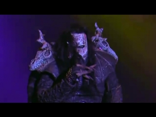 Lordi man skin boots (live master of rock 2010)