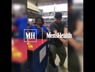 Channing tatum showed off his dance moves at a sunoco
