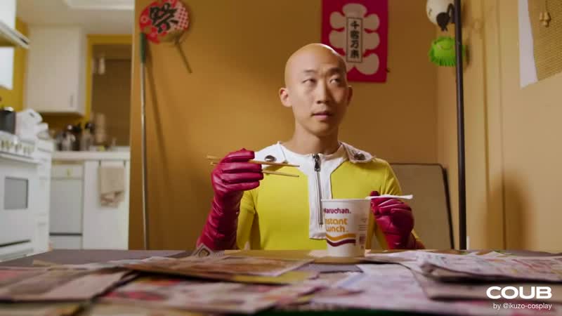 One punch man cosplay saitama vs mosquito