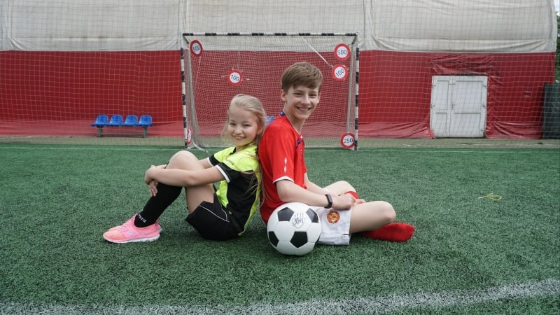 Разминка перед футболом от вари с димой