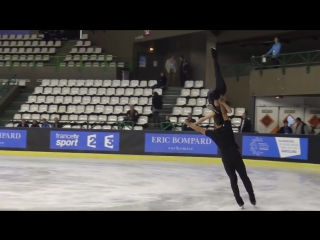 Trophée bompard 2015 training pairs