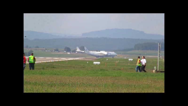 Antonov 225 “mriya“ amazing take off runway 16 at zrh