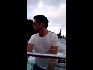 Sean o'pry & hana jirickova on paco rabanne's snapchat in rio