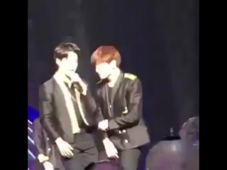 Jikook bumped into each other and then shook