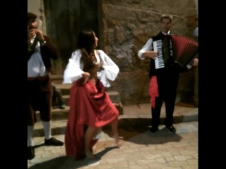 Traditional italian dance "tarantella"