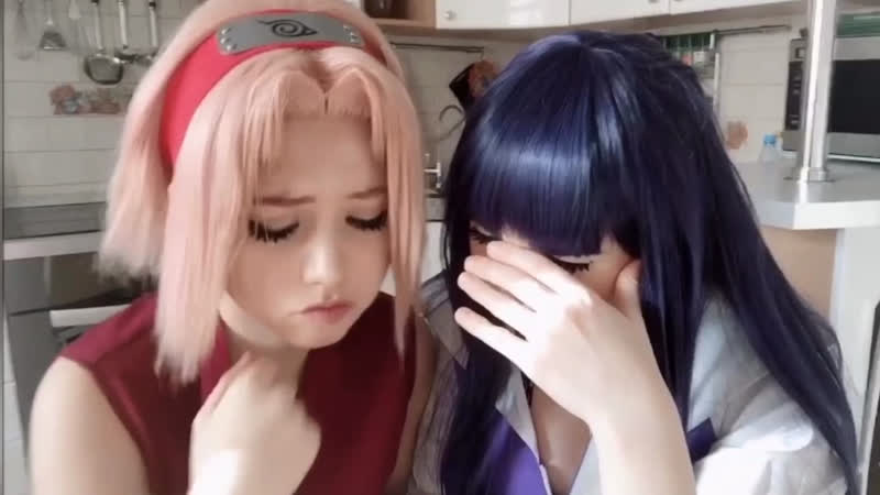 Sasuke sakura hinata cosplay lol