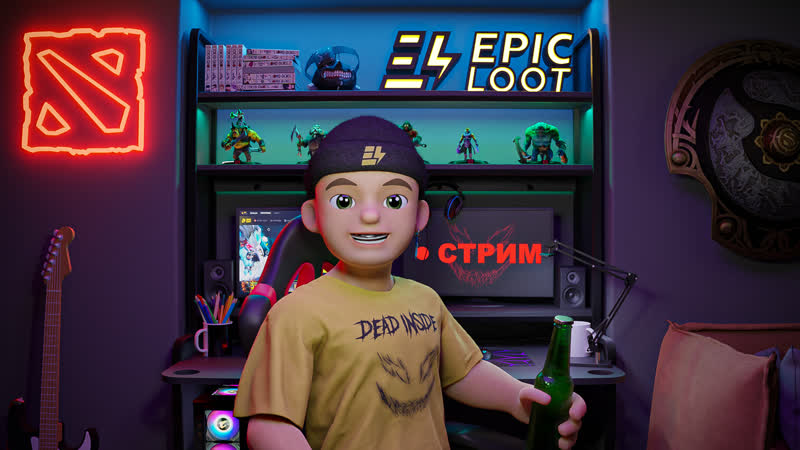 Админ играет в доту с подписчиками и раздает призы!