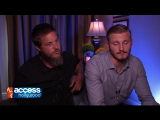 Travis fimmel & alexander ludwig tell access what's next on 'vikings season 3 plus, what can they say about their love interest