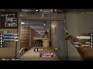 Jw knifes s1mple and wins round for fnatic