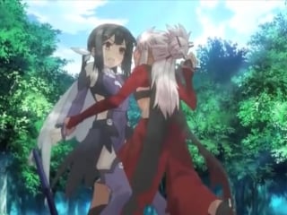 Fate⁄kaleid liner prisma☆illya 2wei! ep 2 yuri kiss scene