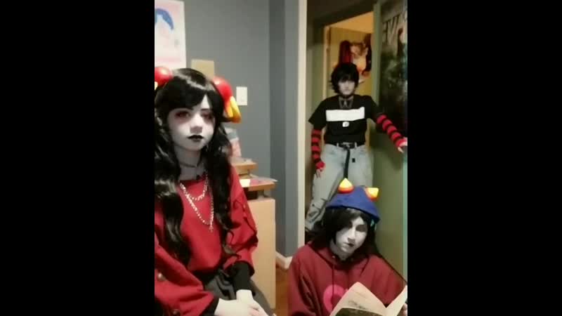 Karkat, nepeta, aradia cosplay | homestuck