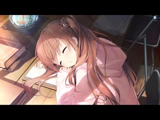 Аниме девушка уснула за чтением книги из игры koi x shin ai kanojo живые обои для wallpaper engine