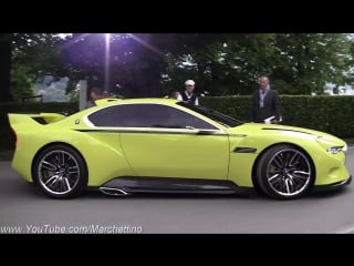 Bmw 3 0 csl hommage engine start sound and driving world debut