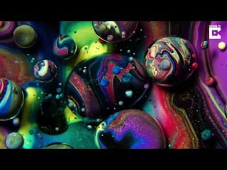 Psychedelic artworks with oil, soap and paint